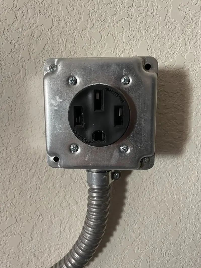 NEMA 14-50 outlet installed for Smart Home Electrical in Clearwater