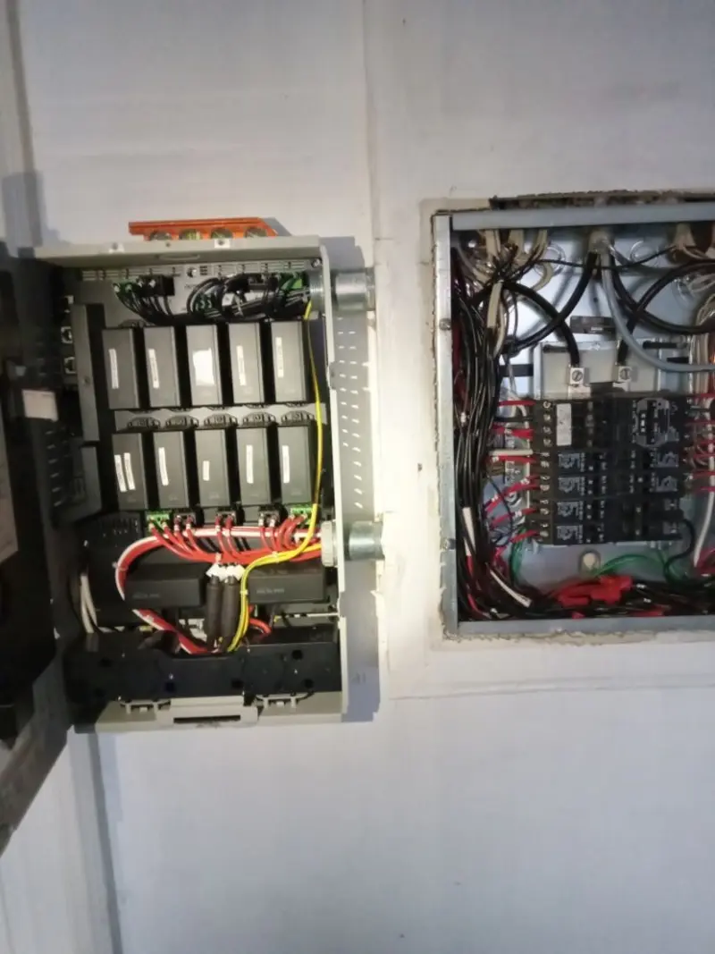 Electrical panel upgrade completed for Security Camera Wiring in Clearwater